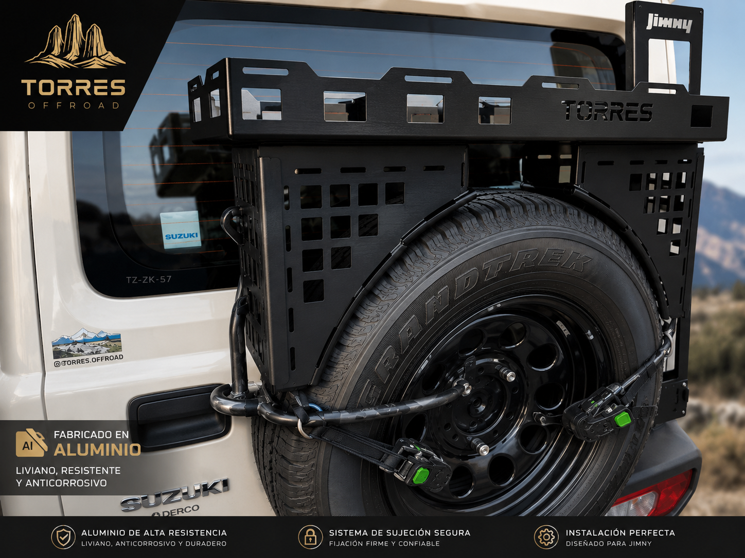 Rack sobre-rueda para Jimny
